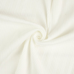 Ribbed knit fabric - Cloud Dancer/ ECRU (D-02) 