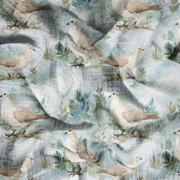 PASTEL BIRDS PAT. 2 - Cotton muslin