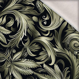 Hemp leaves WZ. 2  - brushed knitwear with elastane ITY
