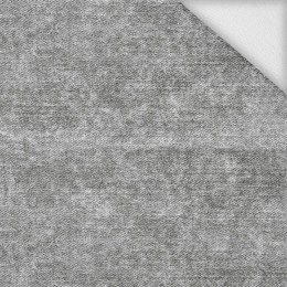 VINTAGE LOOK JEANS / grey - looped knit 
