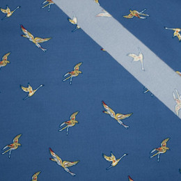 BIRD DANCE / muted blue - Clothing woven fabric 