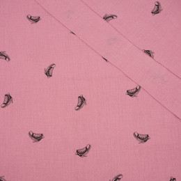 SNEAKERS / rose quartz - cotton muslin