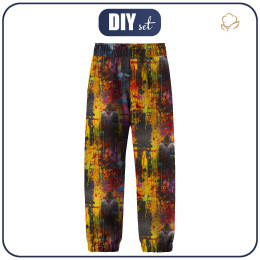 CHILDREN'S SOFTSHELL TROUSERS (YETI) - STREET GRAFFITI WZ.2 - sewing set
