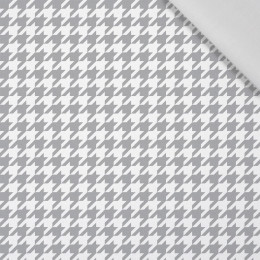 GREY HOUNDSTOOTH / WHITE - Cotton woven fabric