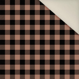 CHECK VICHY/ Mocha Mousse - Upholstery velour 