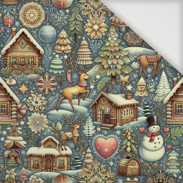 Vintage Christmas wz.23 - Woven Fabric for tablecloths