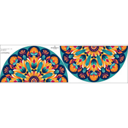 VINTAGE FLOWERS - circle skirt panel