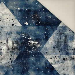 NAVY GRUNGE wz. 9- Upholstery velour 