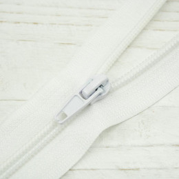 Coil zipper 60cm Open-end - white