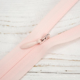 Invisible coil zipper closed-end 70cm - pale pink