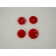 Snaps KAM, plastic fasteners 14mm - red 10 sets