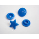 Fasteners KAM stars 12 mm cornflower 10 sets