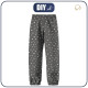 CHILDREN'S SOFTSHELL TROUSERS (YETI) - WHITE TRACES / grey (MAGICAL CHRISTMAS FOREST)