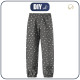 CHILDREN'S SOFTSHELL TROUSERS (YETI) - WHITE TRACES / grey (MAGICAL CHRISTMAS FOREST) (86/92)