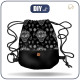 GYM BAG - SKULLS CONTOUR / garland (DIA DE LOS MUERTOS) - small