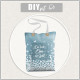 SHOPPER BAG - DIE BESTE OMA DER WELT / butterflies - Waterproof woven fabric - sewing set