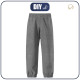 CHILDREN'S SOFTSHELL TROUSERS (YETI) - HERRINGBONE / NIGHT CALL / grey - sewing set