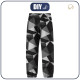 CHILDREN'S SOFTSHELL TROUSERS (YETI) - ICE PAT. 2 / black - white - sewing set