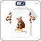 KID’S T-SHIRT (128/134) - BEARS MIX (BEARS AND BUTTERFLIES) - single jersey