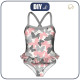 Girl's swimsuit - BUTTERFLIES PINK