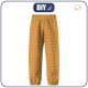 CHILDREN'S SOFTSHELL TROUSERS (YETI) - WHITE DOTS / mustard