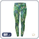 SPORTS LEGGINGS - GREEN JUNGLE pat. 1 (VINTAGE)