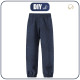 CHILDREN'S SOFTSHELL TROUSERS (YETI) - MELANGE NAVY - sewing set