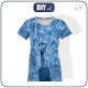 WOMEN’S T-SHIRT S- PEACOCK (CLASSIC BLUE) - single jersey 