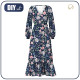 WRAP FLOUNCED DRESS (ABELLA) - SUMMER FOLK pat. 5 - sewing set L