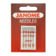 Knit fabric ballpoint needles JANOME 5 pcs set - mix