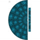 LACE BUTTERFLIES / blue - skirt panel 