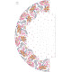 FLOWERS (pattern no. 7) / white - skirt panel 