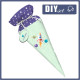 First Grade Candy Cone - ROCKET AND PLANETS (SPACE EXPEDITION) / ACID WASH MINT - sewing set