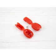 Plastic Cord Lock 18,5 mm - red