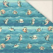 SEA ANIMALS PAT. 1 - Linen 100%