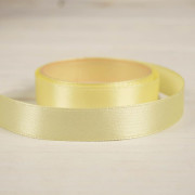 Satin Ribbon, width 12mm - LIGHT YELOW