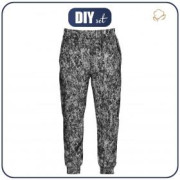 MEN'S JOGGERS "GREG" M - SCRIBBLE Pat. 3 - sewing set 