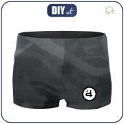 Boy's swim trunks - BLACK NINJA 110-116