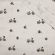 BIKES / vanilla - cotton muslin