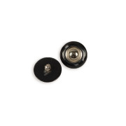 Decorative plastic button 20mm - black