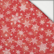 SNOWFLAKES PAT. 2 / red  - light brushed knitwear