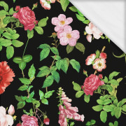 ROSES AND LEAVES (PARADISE GARDEN) - single jersey with elastane ITY