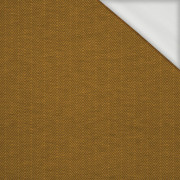 HERRINGBONE / NIGHT CALL / mustard - looped knit fabric