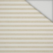 STRIPES 1x1 - acid ecru / acid beige  - quick-drying woven fabric