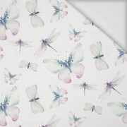 BUTTERFLIES AND DRAGONFLIES (WATER-COLOR BUTTERFLIES) - Viscose jersey