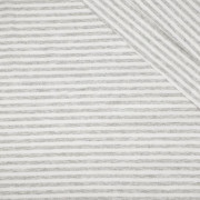 STRIPES MELANGE / WHITE 0,5cm x 0,5cm - Viscose jersey