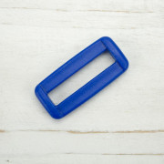 Plastic rectangle loop B 30 mm - cornflower