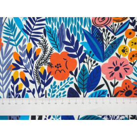 COLORFUL MEADOW - single jersey with elastane TE210