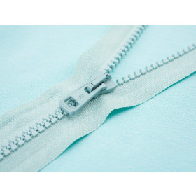 Plastic Zipper 5mm open-end 40cm - aqua B-01