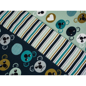 KOALA / stripes - Viscose jersey WE210